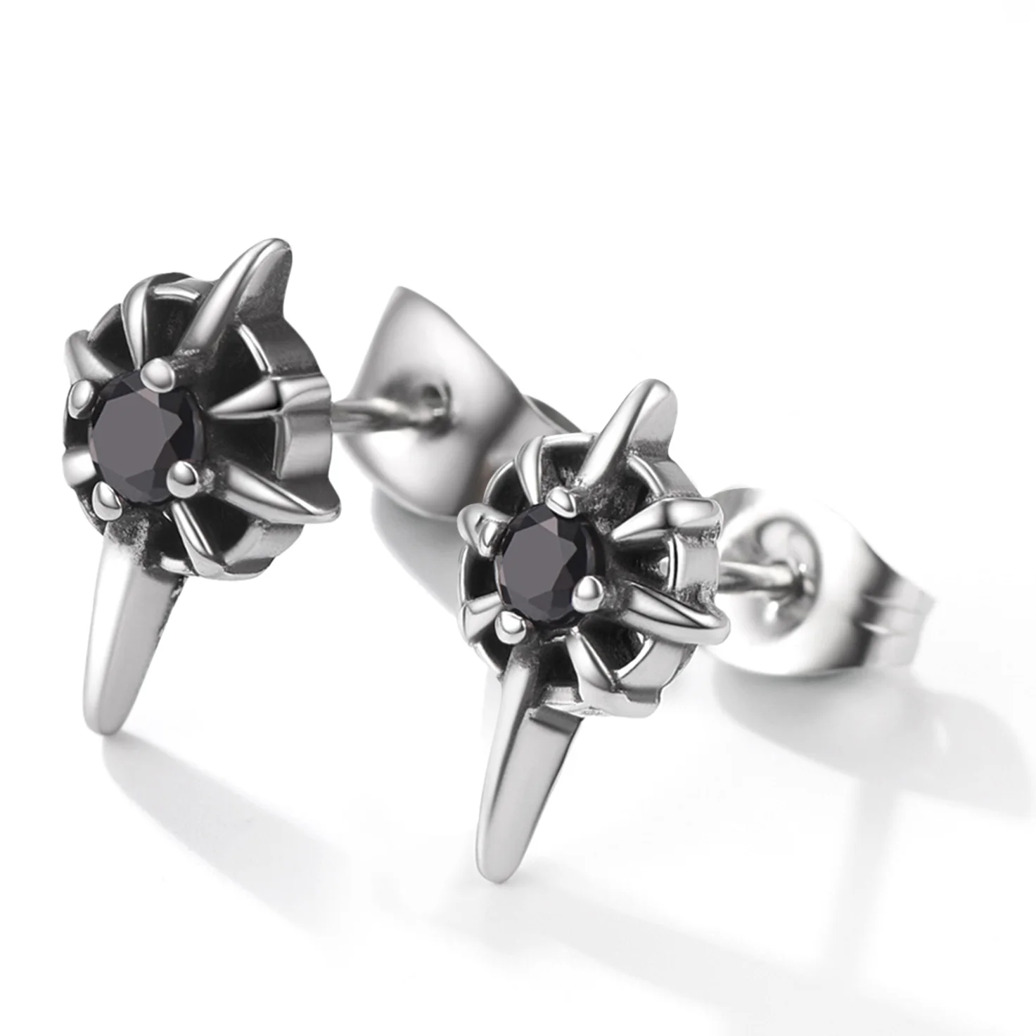 Prosteel Stainless Steel Spike Black CZ Star Stud Earrings For Men Women Cubic Zircon Earring Punk Fashion Jewelry Couple Gift
Prosteel Stainless Steel Spike Black CZ Star Stud Earrings For Men Women Cubic Zircon Earring Punk Fashion Jewelry Couple Gift