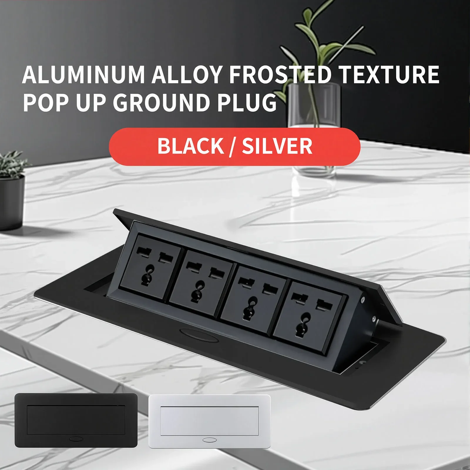 Multifunctional Slow-Rise Pop-Up Socket with USB/HDMI - Aluminum Alloy Embedded Conference Desk Socket
Multifunctional Slow-Rise Pop-Up Socket with USB/HDMI - Aluminum Alloy Embedded Conference Desk Socket