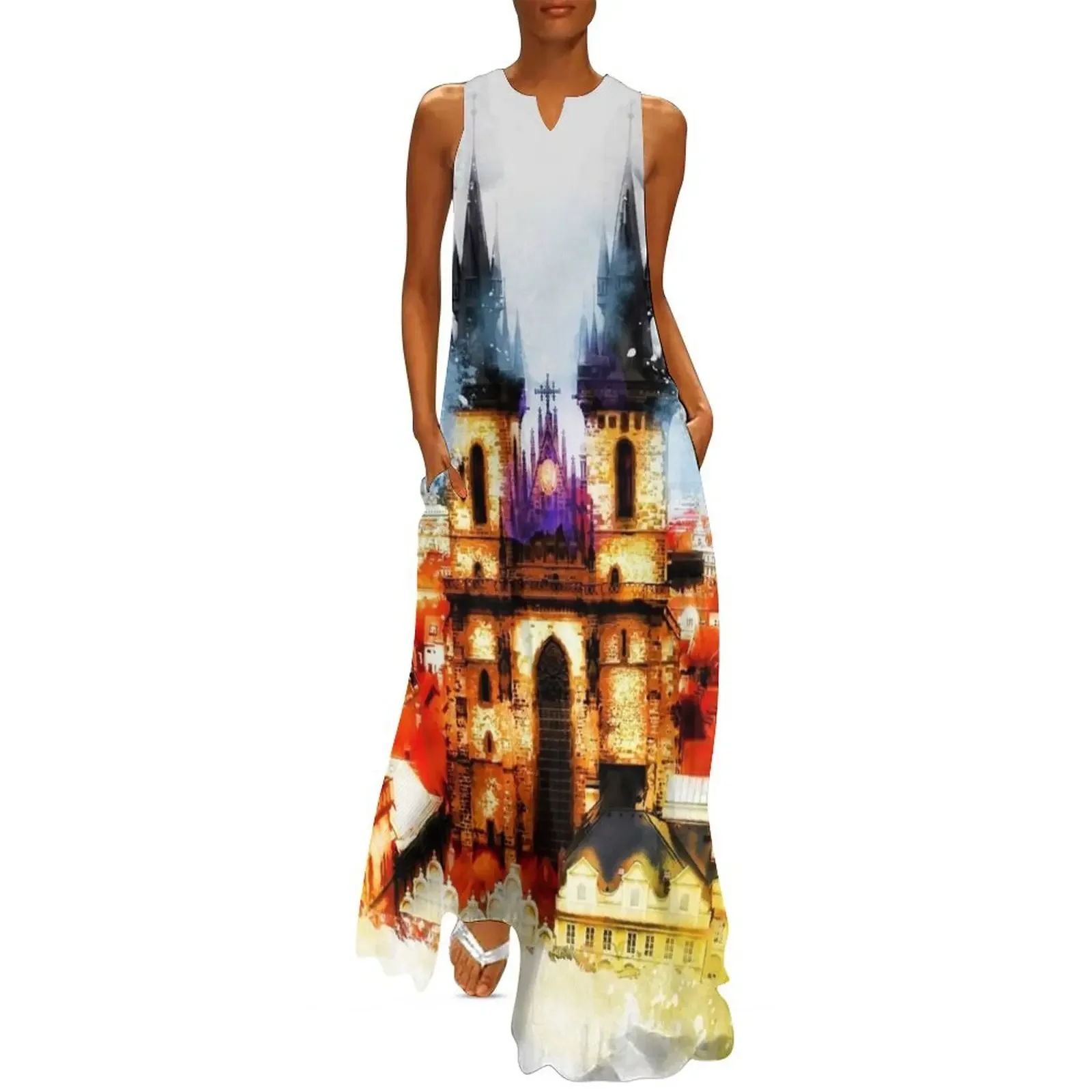 Prague Church of Our Lady before Tyn Long Dress women long dresses women's summer dresses 2025 Dress
Prague Church of Our Lady before Tyn Long Dress women long dresses women's summer dresses 2025 Dress