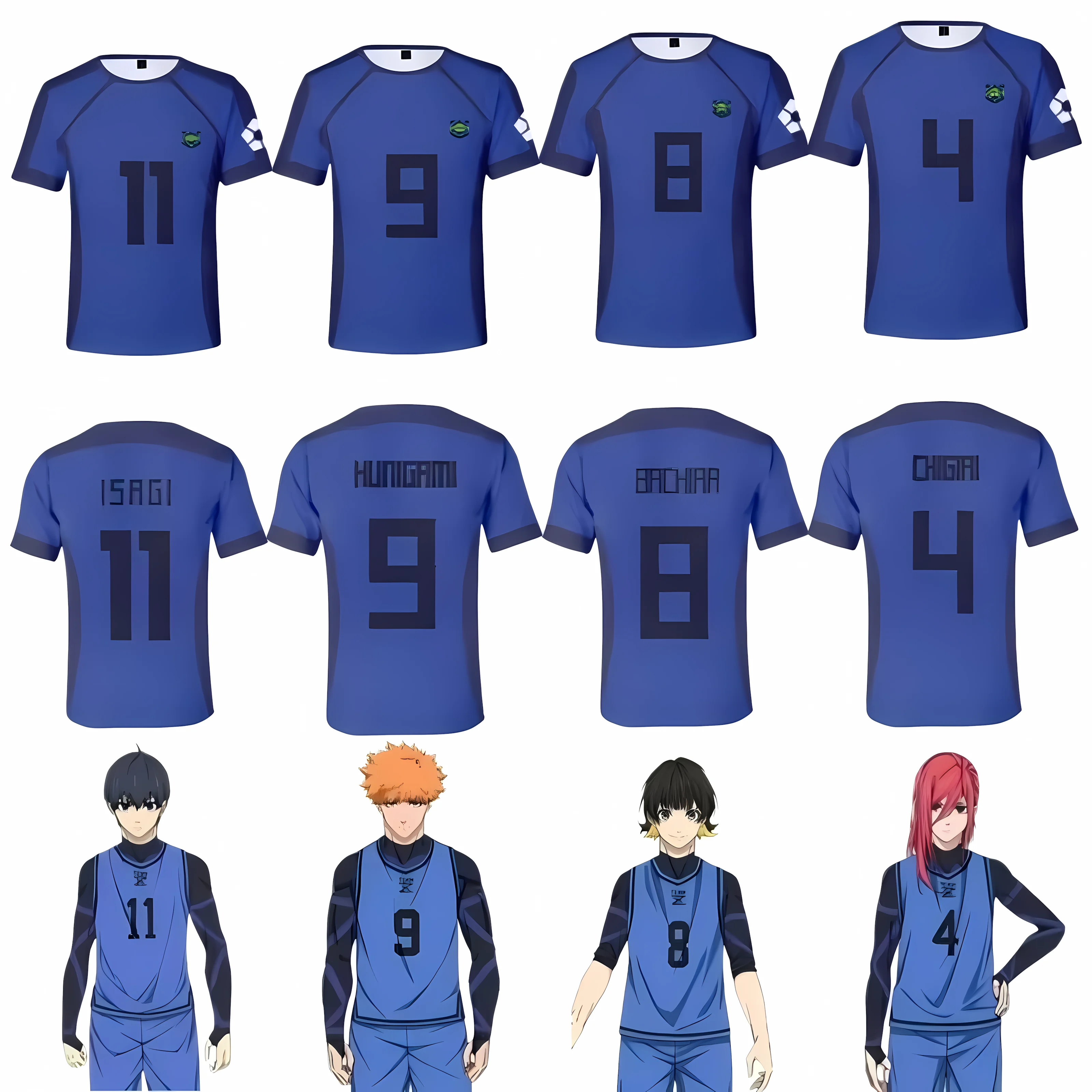 Blue Lock Isagi Yoichi Japanese animation men's T-shirt 3d Printed Football T-shirt breathable and quick-drying
Blue Lock Isagi Yoichi Japanese animation men's T-shirt 3d Printed Football T-shirt breathable and quick-drying