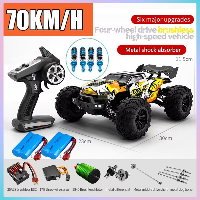 RC Cars 2.4G 390 Moter High Speed Racing with LED 4WD Drift Remote Control Off-Road 4x4 Truck Toys for Adults and Kids
RC Cars 2.4G 390 Moter High Speed Racing with LED 4WD Drift Remote Control Off-Road 4x4 Truck Toys for Adults and Kids