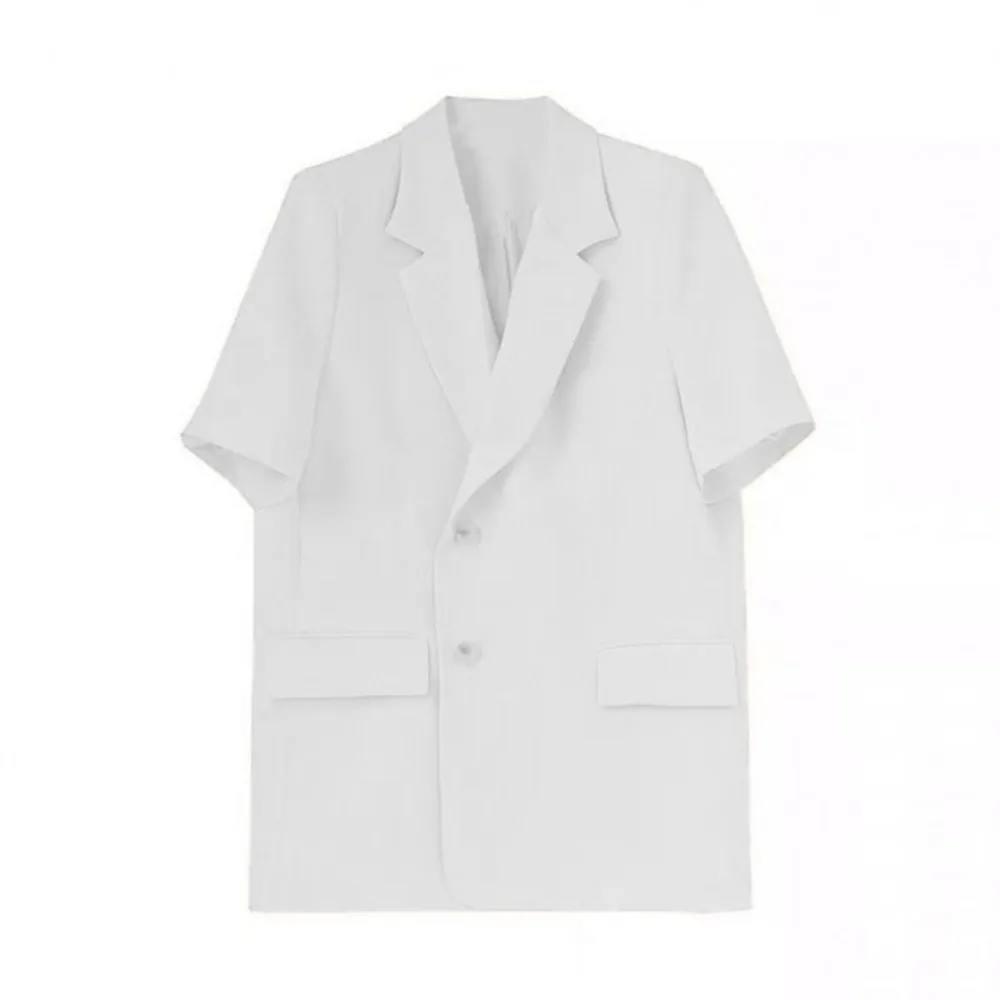 V-neck Short Sleeve Suit Simple Thin Flip Collar Business Style Suit Coat Candy Color Large Size Women's Suit Top Girl
V-neck Short Sleeve Suit Simple Thin Flip Collar Business Style Suit Coat Candy Color Large Size Women's Suit Top Girl