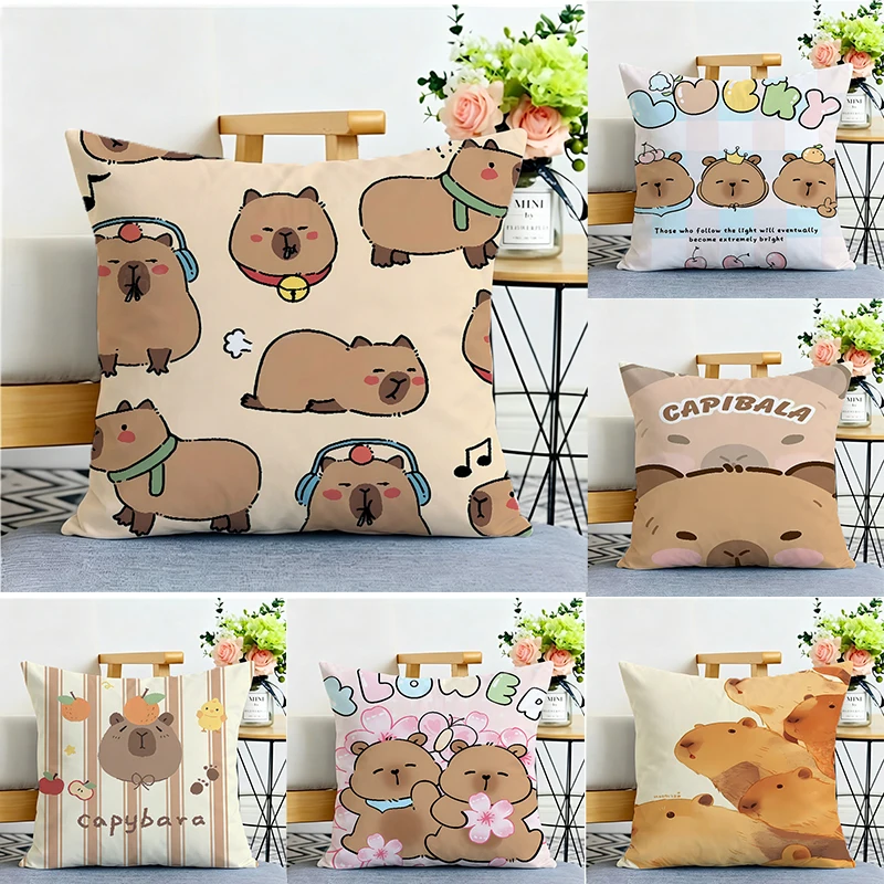 Capybara Pillowcases Cartoon Anime Kawaii Pillow Covers Cute Pillow Cases Women Men Bedroom Room Home Decor Fashion Gift
Capybara Pillowcases Cartoon Anime Kawaii Pillow Covers Cute Pillow Cases Women Men Bedroom Room Home Decor Fashion Gift