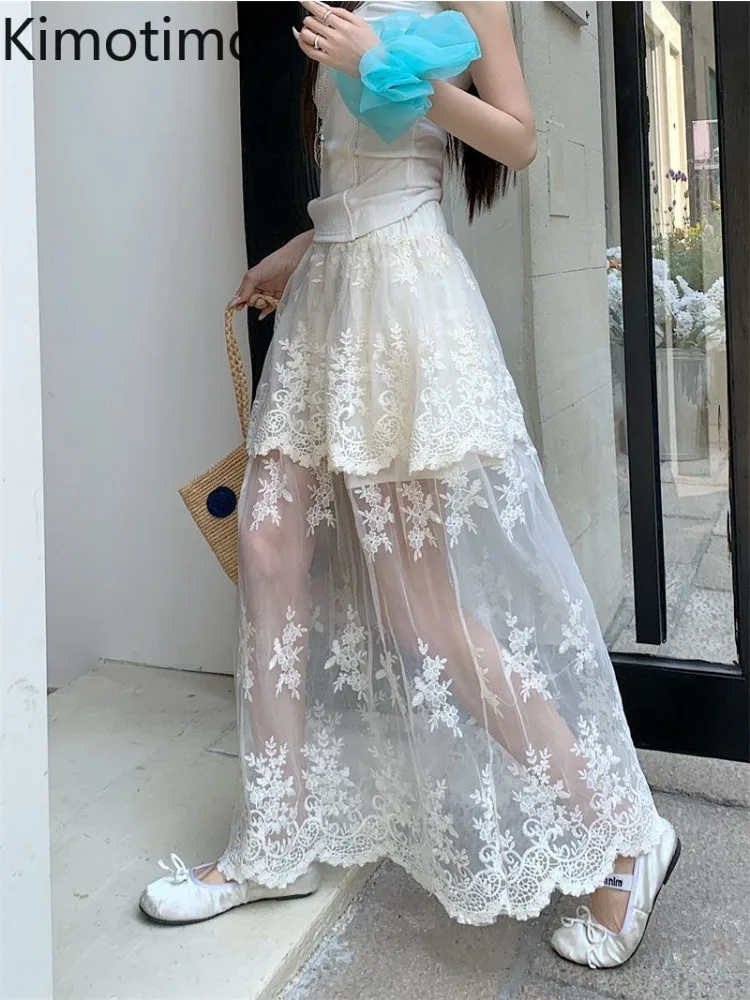 Kimotimo Fairy Mesh Крючок Цветочная кружевная юбка Женская весна-лето 2022, универсальные длинные юбки с высокой талией Y2k Fashion Beach Faldas
Kimotimo Fairy Mesh Крючок Цветочная кружевная юбка Женская весна-лето 2022, универсальные длинные юбки с высокой талией Y2k Fashion Beach Faldas