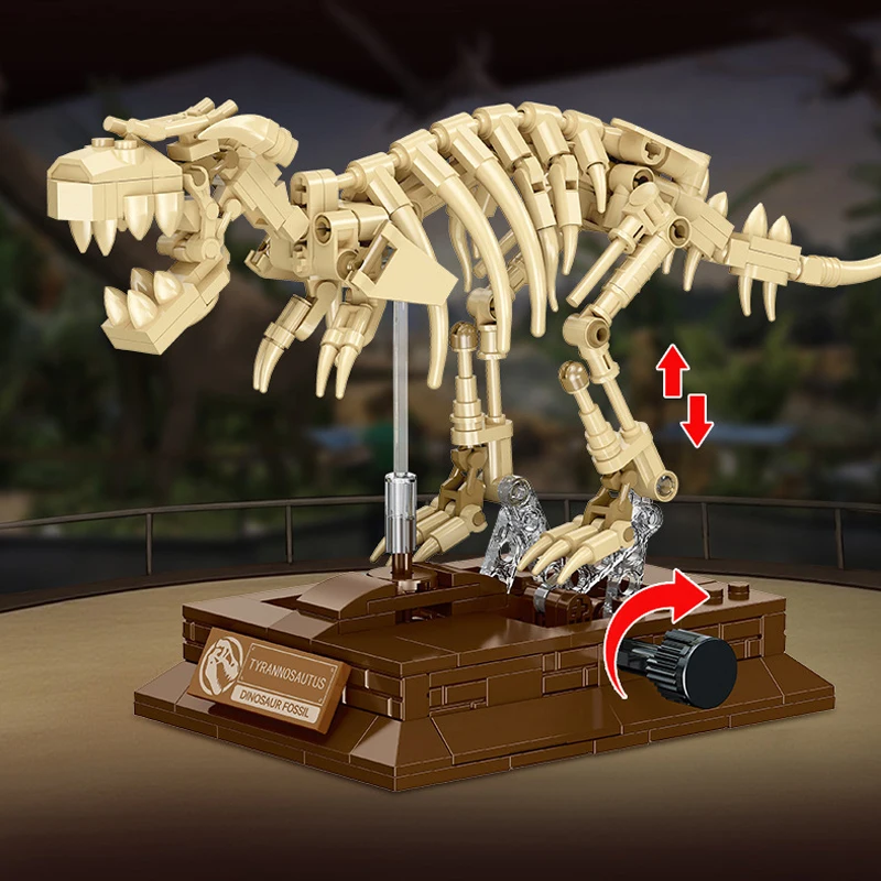 NEW Creative Rotatable Dinosaur Skeleton Model Bricks Museum Fossil Building Blocks Set T-Rex Pterosaur Triceratops Toys Gifts
NEW Creative Rotatable Dinosaur Skeleton Model Bricks Museum Fossil Building Blocks Set T-Rex Pterosaur Triceratops Toys Gifts