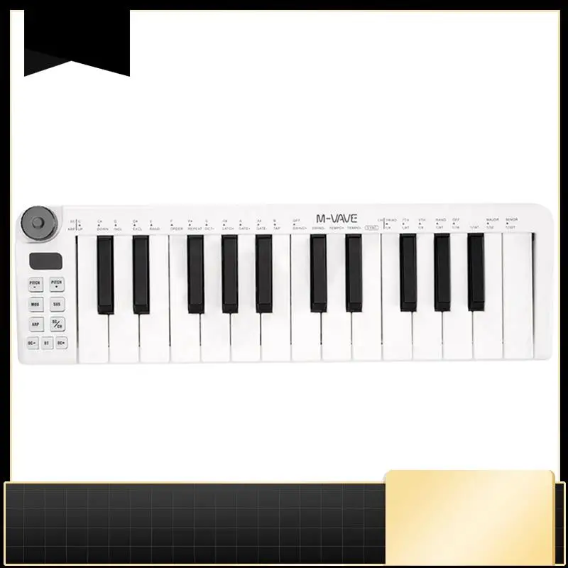 M-VAVE SMK-25 Мини-MIDI-клавиатура, 25 скоростных чувствительных клавиш, профессиональный мини-контроллер для клавиатуры, музыкальная композиция-N33R
M-VAVE SMK-25 Мини-MIDI-клавиатура, 25 скоростных чувствительных клавиш, профессиональный мини-контроллер для клавиатуры, музыкальная композиция-N33R