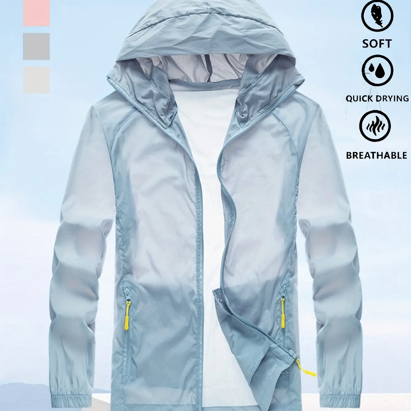 Summer Thin Ice Silk Sun Protection Jacket for Men Fashion Hooded Sports Uv Protection Skin Clothing Breathable Couple Outwear
Summer Thin Ice Silk Sun Protection Jacket for Men Fashion Hooded Sports Uv Protection Skin Clothing Breathable Couple Outwear