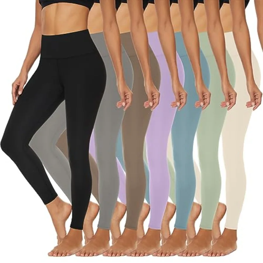 7 Pack Leggings for Women - High Waisted Tummy Control Workout Capri Yoga Running Tights Pants
7 Pack Leggings for Women - High Waisted Tummy Control Workout Capri Yoga Running Tights Pants
