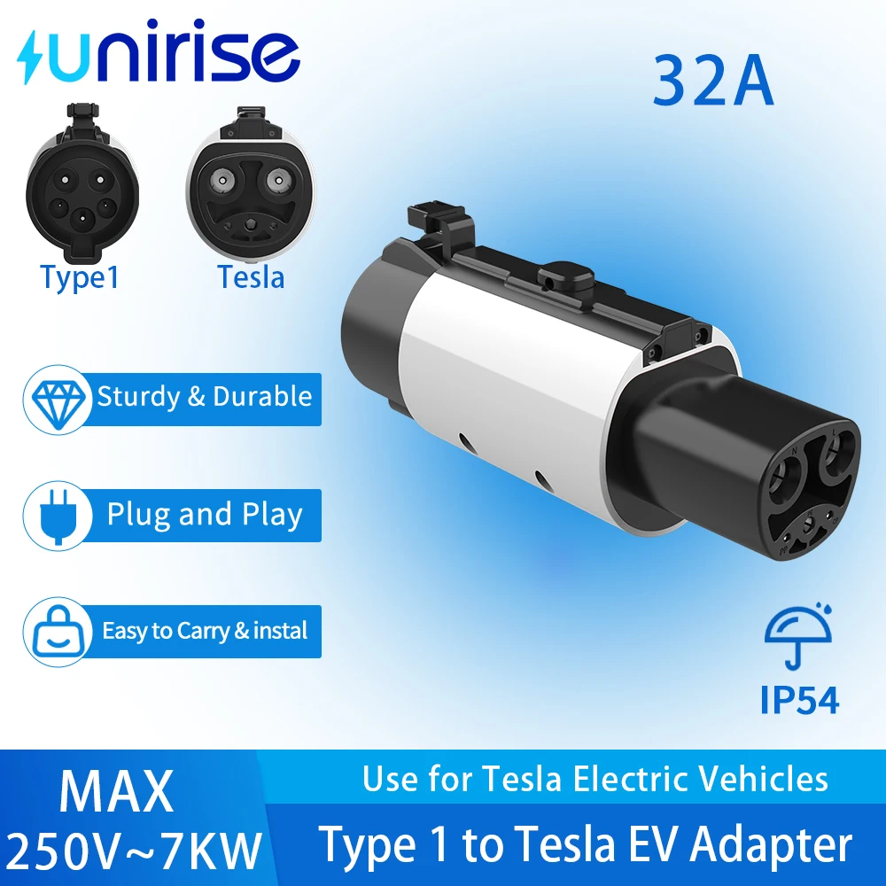 Type 1 to Tesla 3 Highland Adapter Max 32A 7KW SAE J1772 to NACS Model S Charging Charger for Model Y Juniper Charger Adapter
Type 1 to Tesla 3 Highland Adapter Max 32A 7KW SAE J1772 to NACS Model S Charging Charger for Model Y Juniper Charger Adapter
