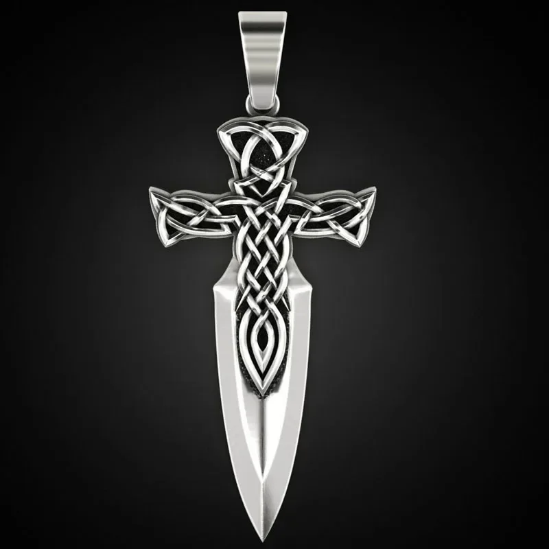 7g 3D Long Celtic Cross Sword Mens Pendant Customized 925 Solid Sterling Silver Pendant
7g 3D Long Celtic Cross Sword Mens Pendant Customized 925 Solid Sterling Silver Pendant