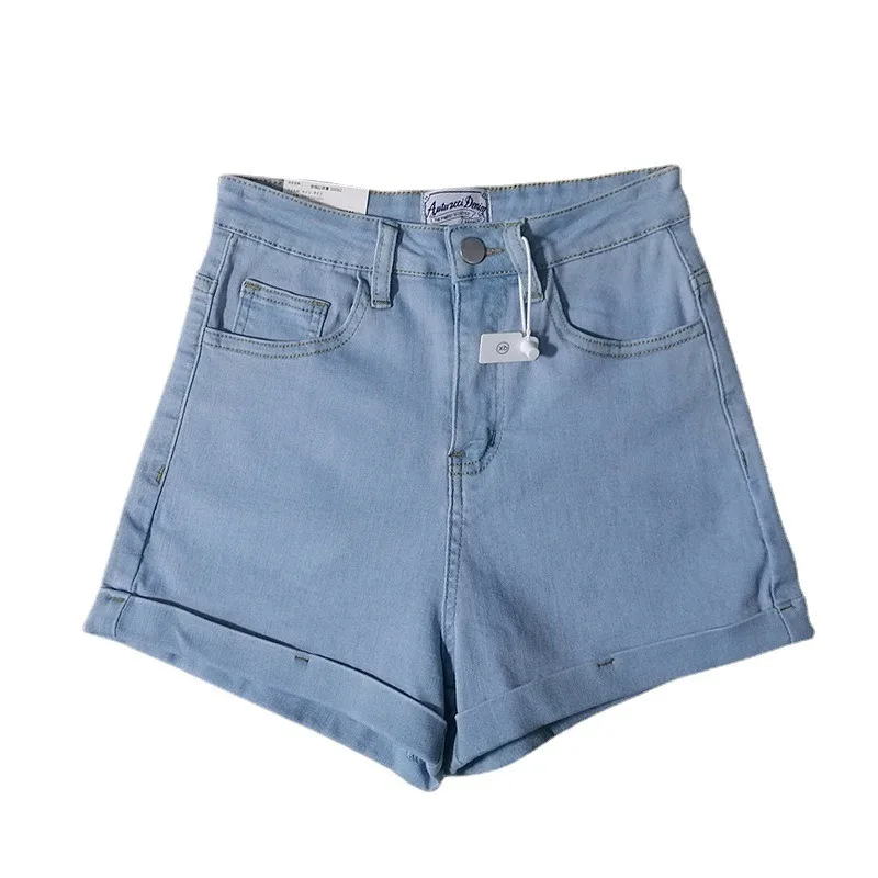 Spring/summer Denim Hot Pants with Curly Edge Women's Stretch High-waisted Skinny Shorts Frayed Raw Hem Casual Denim Shorts
Spring/summer Denim Hot Pants with Curly Edge Women's Stretch High-waisted Skinny Shorts Frayed Raw Hem Casual Denim Shorts