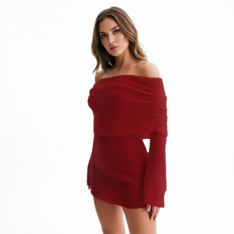 Autumn New Style Women's Dress Solid Color Short Beach Skirt Female Sexy See-through Long-sleeved One-shoulder Slim Design Dress
Autumn New Style Women's Dress Solid Color Short Beach Skirt Female Sexy See-through Long-sleeved One-shoulder Slim Design Dress