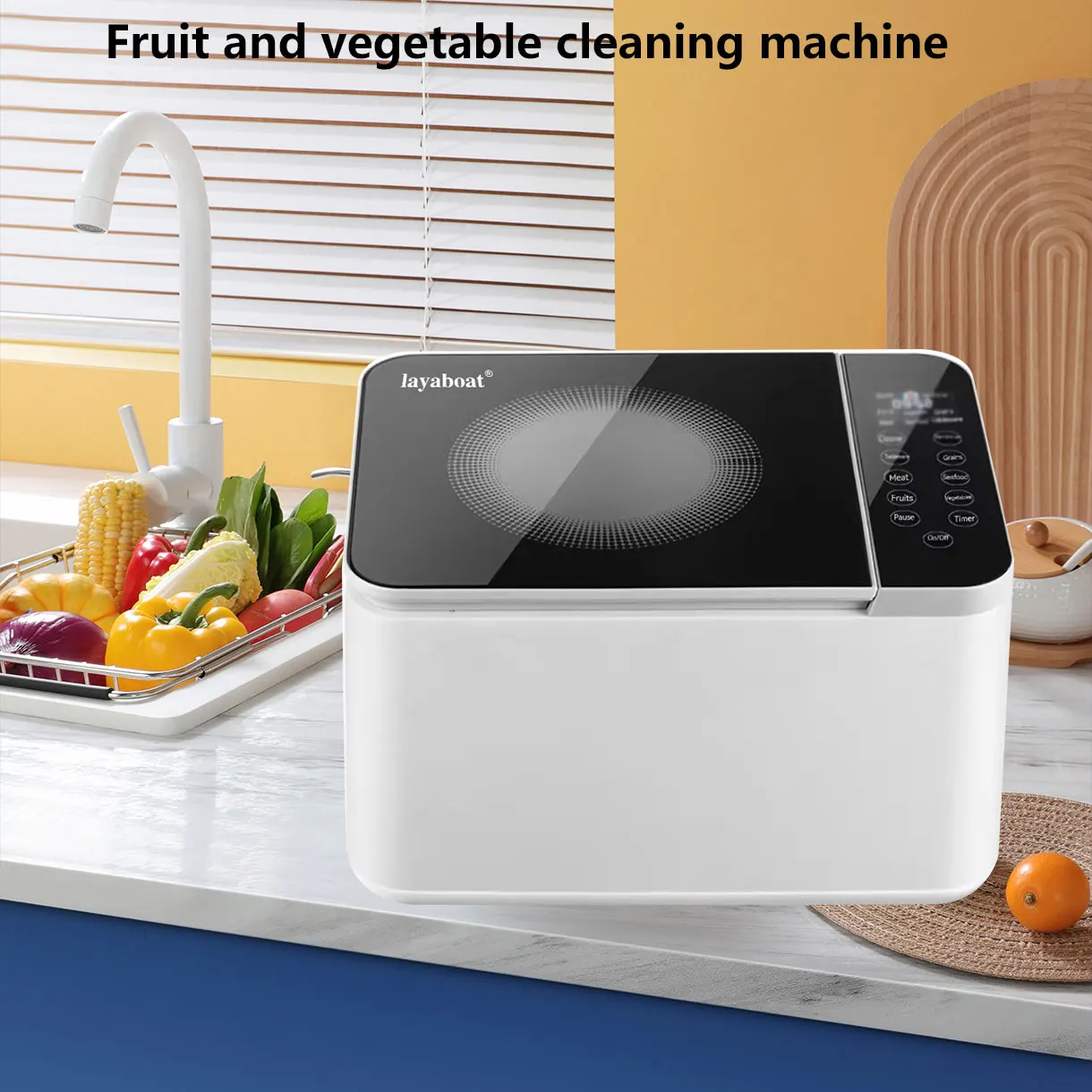1 kitchen fruit and vegetable washing machine to remove impurities of vegetables and fruits, 11L capacity
1 kitchen fruit and vegetable washing machine to remove impurities of vegetables and fruits, 11L capacity