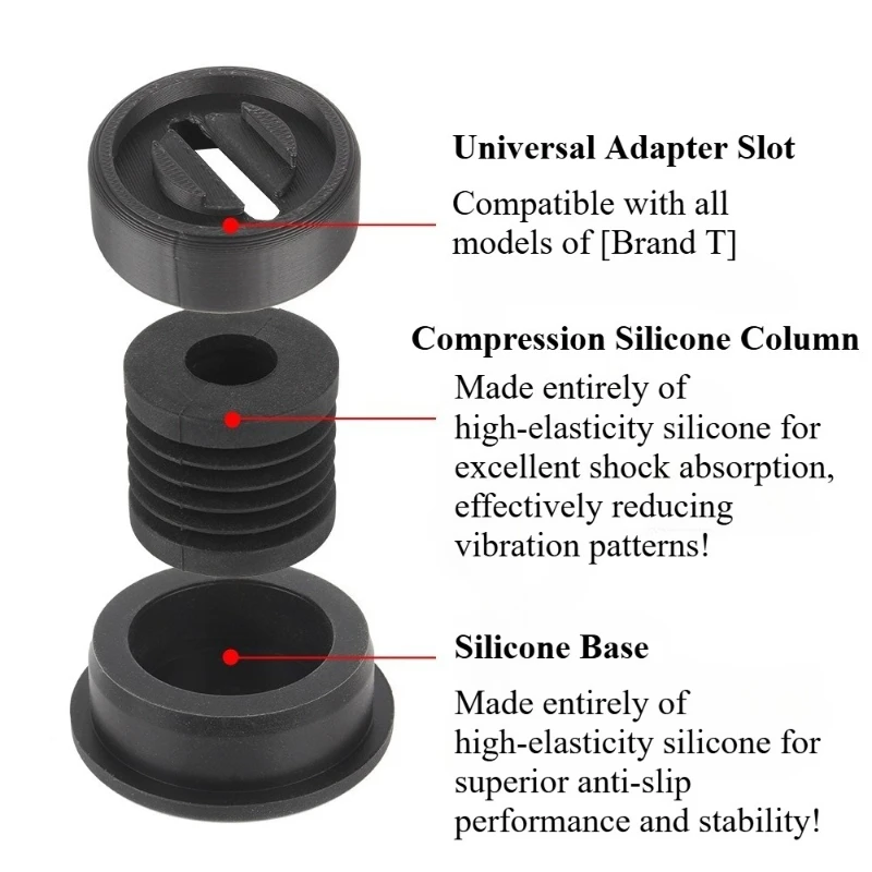 4PCS Silicone Anti-slip Shock Pads Wear Resistant Vibration Isolation Feet for Bambu X1 P1 A1 Mini A1 3D Printer Parts
4PCS Silicone Anti-slip Shock Pads Wear Resistant Vibration Isolation Feet for Bambu X1 P1 A1 Mini A1 3D Printer Parts