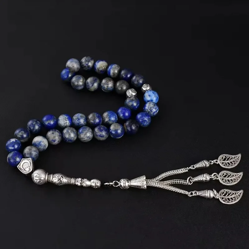Muslim Rosary Bracelet 10mm natural Lapis Lazuli 33 prayer Beads TASBIH Middle Eastern Men and Women prayer hands
Muslim Rosary Bracelet 10mm natural Lapis Lazuli 33 prayer Beads TASBIH Middle Eastern Men and Women prayer hands