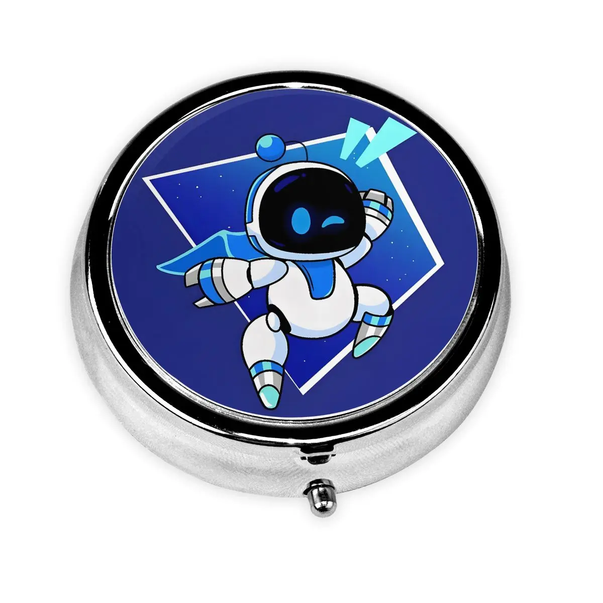 A-Astros Round Pill Box 3-Compartment Pills Dispenser Space Robot Design Portable Medicine Organizer Storage Box Container
A-Astros Round Pill Box 3-Compartment Pills Dispenser Space Robot Design Portable Medicine Organizer Storage Box Container