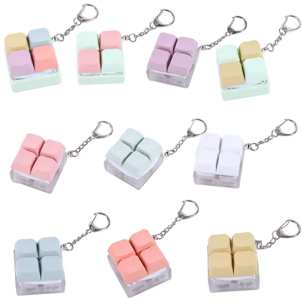 4-button Keyboard Keychain Square Calming Keyboard Caps Toy Sensory Shaft Tester Mechanical Keyboard Key Ring Adults Children
4-button Keyboard Keychain Square Calming Keyboard Caps Toy Sensory Shaft Tester Mechanical Keyboard Key Ring Adults Children