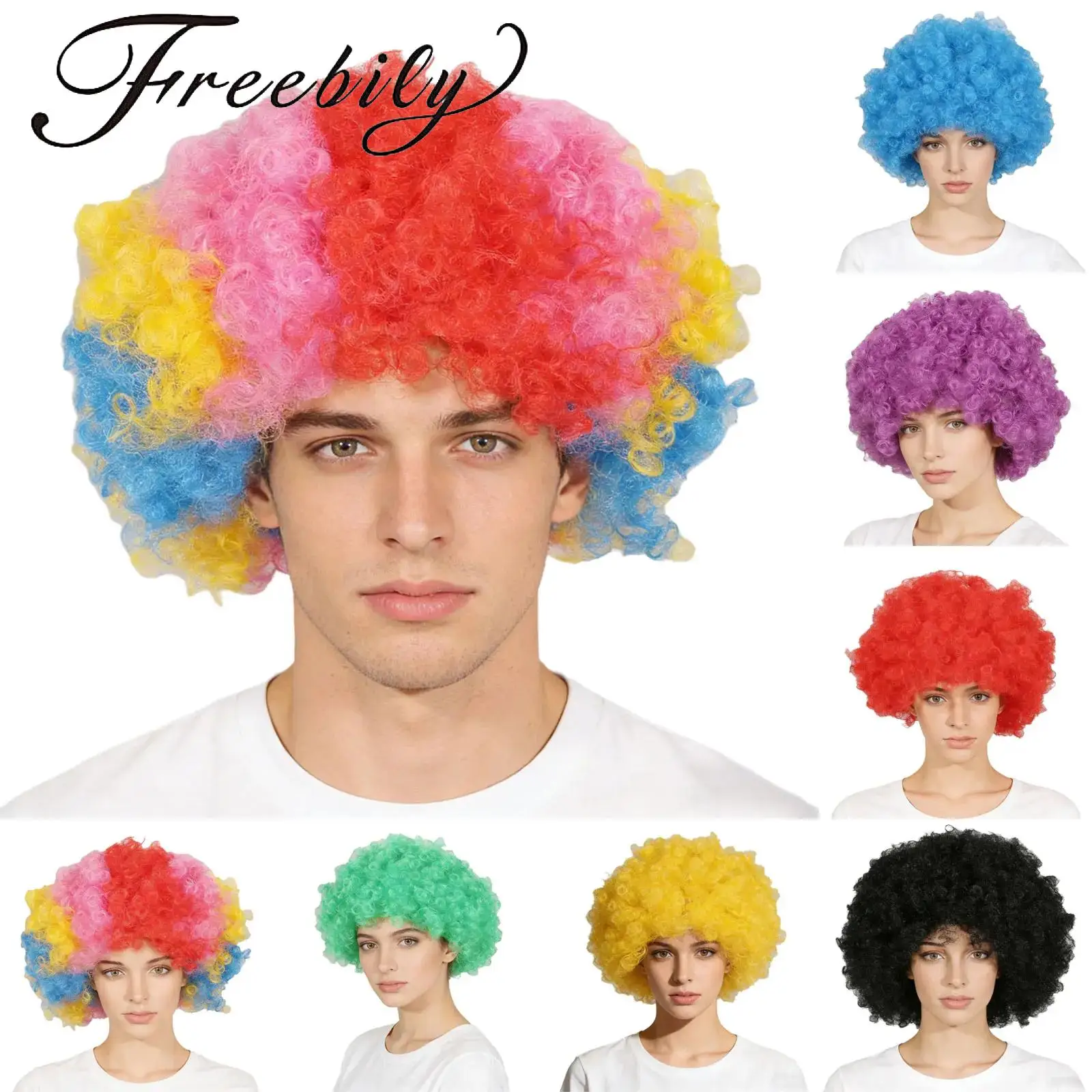 Синтетический парик клоуна для мужчин и женщин для аниме-вечеринок, Рождества, Хэллоуина, забавных костюмированных вечеринок и косплея
Синтетический парик клоуна для мужчин и женщин для аниме-вечеринок, Рождества, Хэллоуина, забавных костюмированных вечеринок и косплея