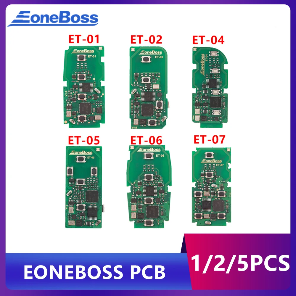 EONEBOSS ET-01 ET-02 ET-03 ET-04 ET-05 ET-06 ET-07 PCB Board for Toyota/Lexus/Subaru Smart Remote Key PCB Board Only
EONEBOSS ET-01 ET-02 ET-03 ET-04 ET-05 ET-06 ET-07 PCB Board for Toyota/Lexus/Subaru Smart Remote Key PCB Board Only