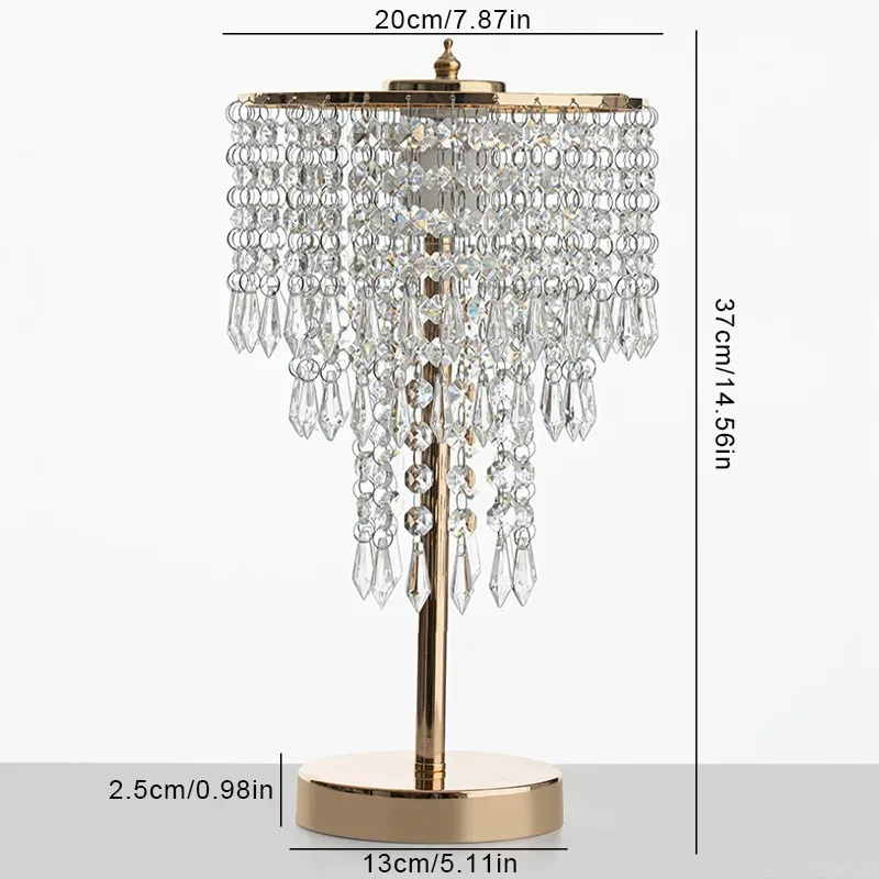Light luxury decorative desk lamp, bedroom study table lamp, living room European romantic crystal bedside night
Light luxury decorative desk lamp, bedroom study table lamp, living room European romantic crystal bedside night