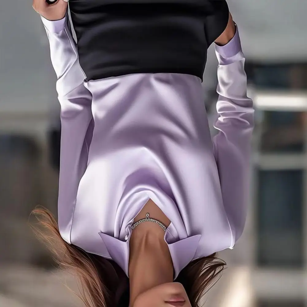 2025 Satin Blouse Women Top Elegant Satin Lapel Shirt for Women Loose Fit Swing Collar Blouse Solid Colors Versatile for Wear
2025 Satin Blouse Women Top Elegant Satin Lapel Shirt for Women Loose Fit Swing Collar Blouse Solid Colors Versatile for Wear