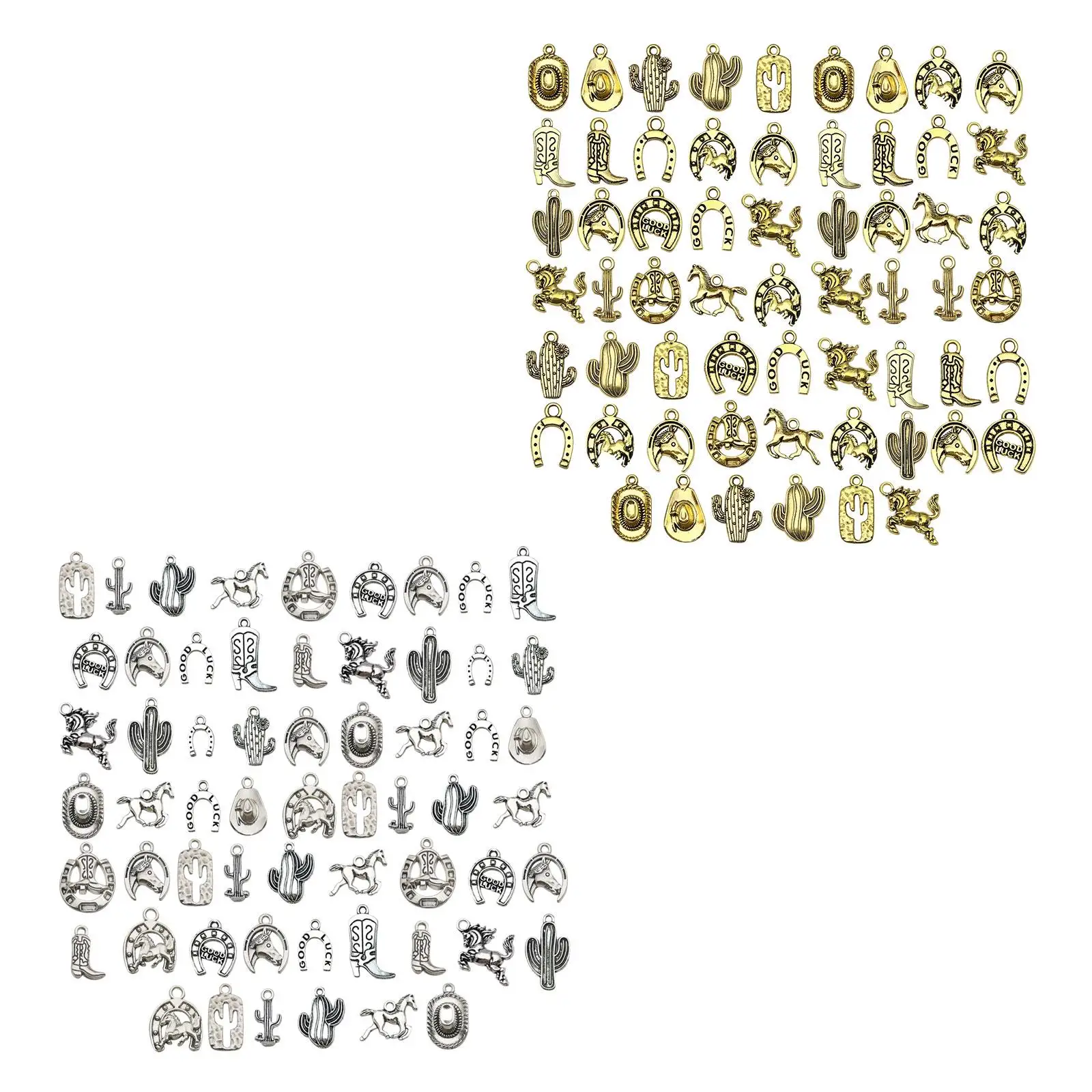 60Pcs Western Cowboy Charm Pendants for Jewelry Making Accessories Earrings
60Pcs Western Cowboy Charm Pendants for Jewelry Making Accessories Earrings