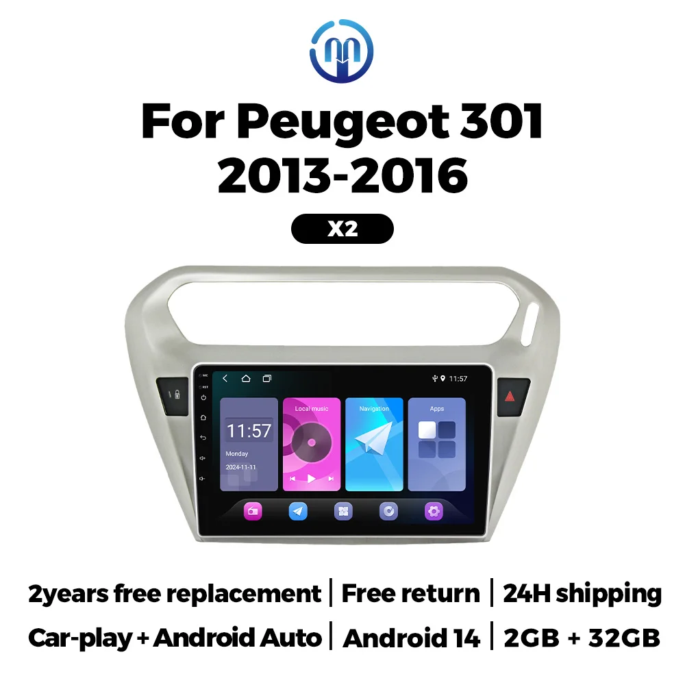 Android 14 Car Radio For Peugeot 301 Citroen Elysee 2013 2014 2015 2016 2017 2018 Multimedia Player Stereo Carplay 2din Audio BT
Android 14 Car Radio For Peugeot 301 Citroen Elysee 2013 2014 2015 2016 2017 2018 Multimedia Player Stereo Carplay 2din Audio BT
