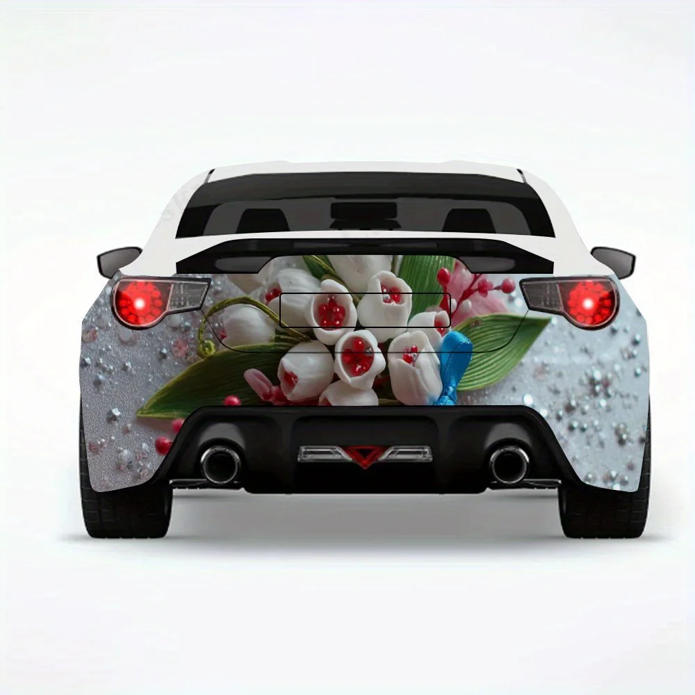 Букет Valley - виниловая наклейка на заднюю часть автомобиля, водонепроницаемые самоклеящиеся виниловые наклейки для хвоста и бампера автомобиля, украшение P
Букет Valley - виниловая наклейка на заднюю часть автомобиля, водонепроницаемые самоклеящиеся виниловые наклейки для хвоста и бампера автомобиля, украшение P