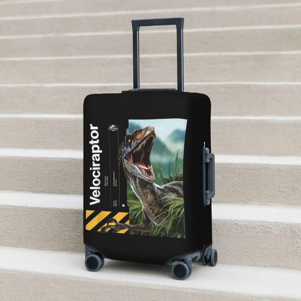 Jurassic World Rebirth Velociraptor Covert Mission Suitcase Cover Business Holiday Practical Luggage Accesories Protector
Jurassic World Rebirth Velociraptor Covert Mission Suitcase Cover Business Holiday Practical Luggage Accesories Protector