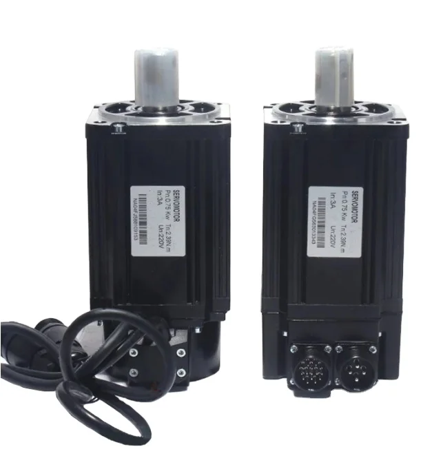 Servo Motor 90ST-M03520 CNC Parts with Single-Phase Driver Kit 0.73KW 220V 3A 2000RPM 3.5N.M Waterproof AC Motors for Machine
Servo Motor 90ST-M03520 CNC Parts with Single-Phase Driver Kit 0.73KW 220V 3A 2000RPM 3.5N.M Waterproof AC Motors for Machine