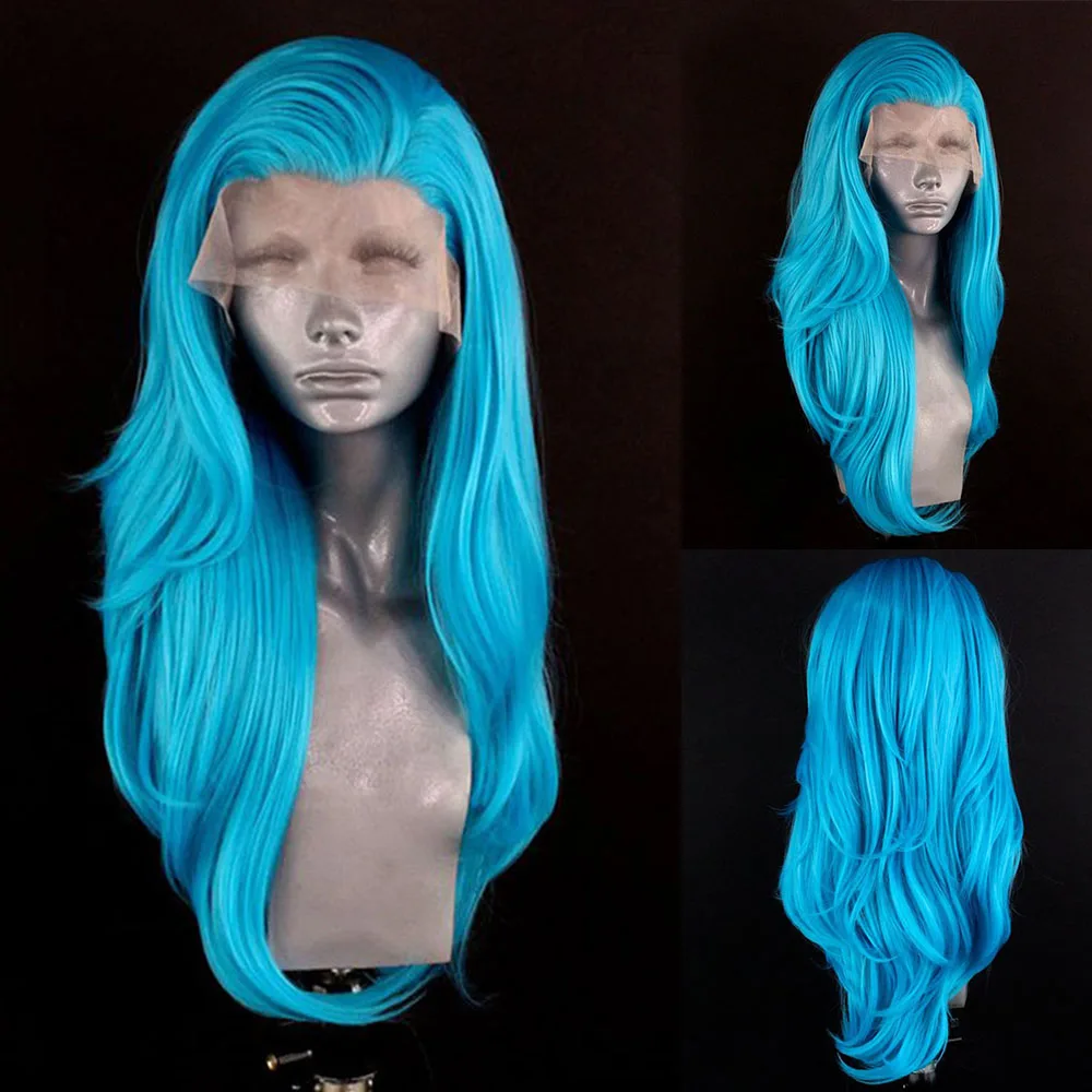 Blue Lace Wig 13x4 Layered Cut Long Natural Wave Wigs Free Part Synthetic Lace Front Wigs for Women Natural Hairline Daily Wear
Blue Lace Wig 13x4 Layered Cut Long Natural Wave Wigs Free Part Synthetic Lace Front Wigs for Women Natural Hairline Daily Wear
