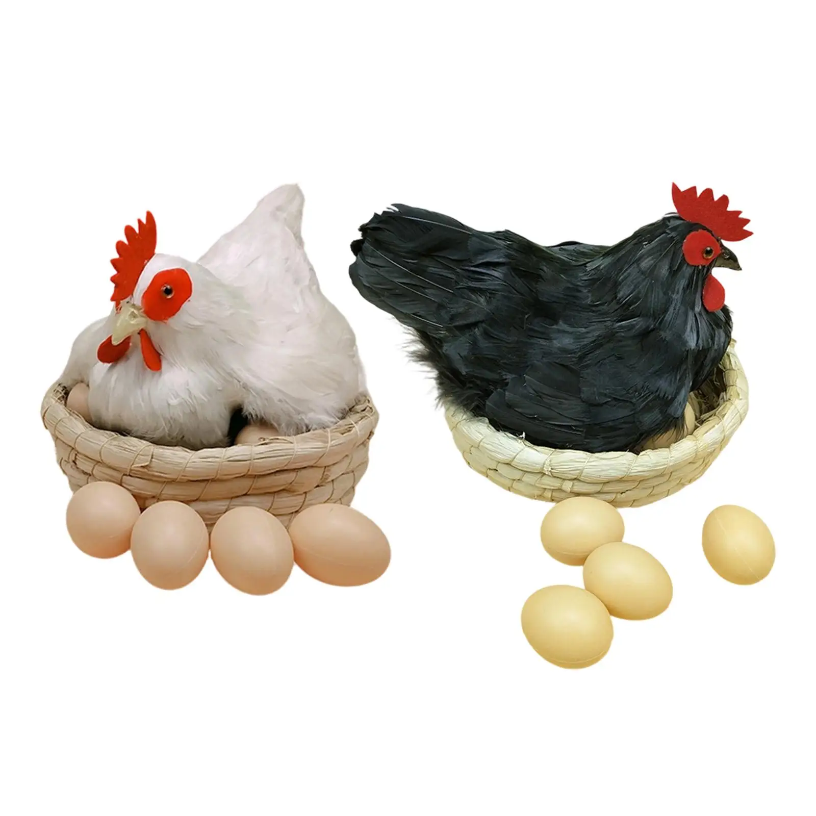 Chicken Decoration Garden Feather Simulation Hen Figurine Realistic Farm Animal Ornament for Store Patio Easter Decor
Chicken Decoration Garden Feather Simulation Hen Figurine Realistic Farm Animal Ornament for Store Patio Easter Decor