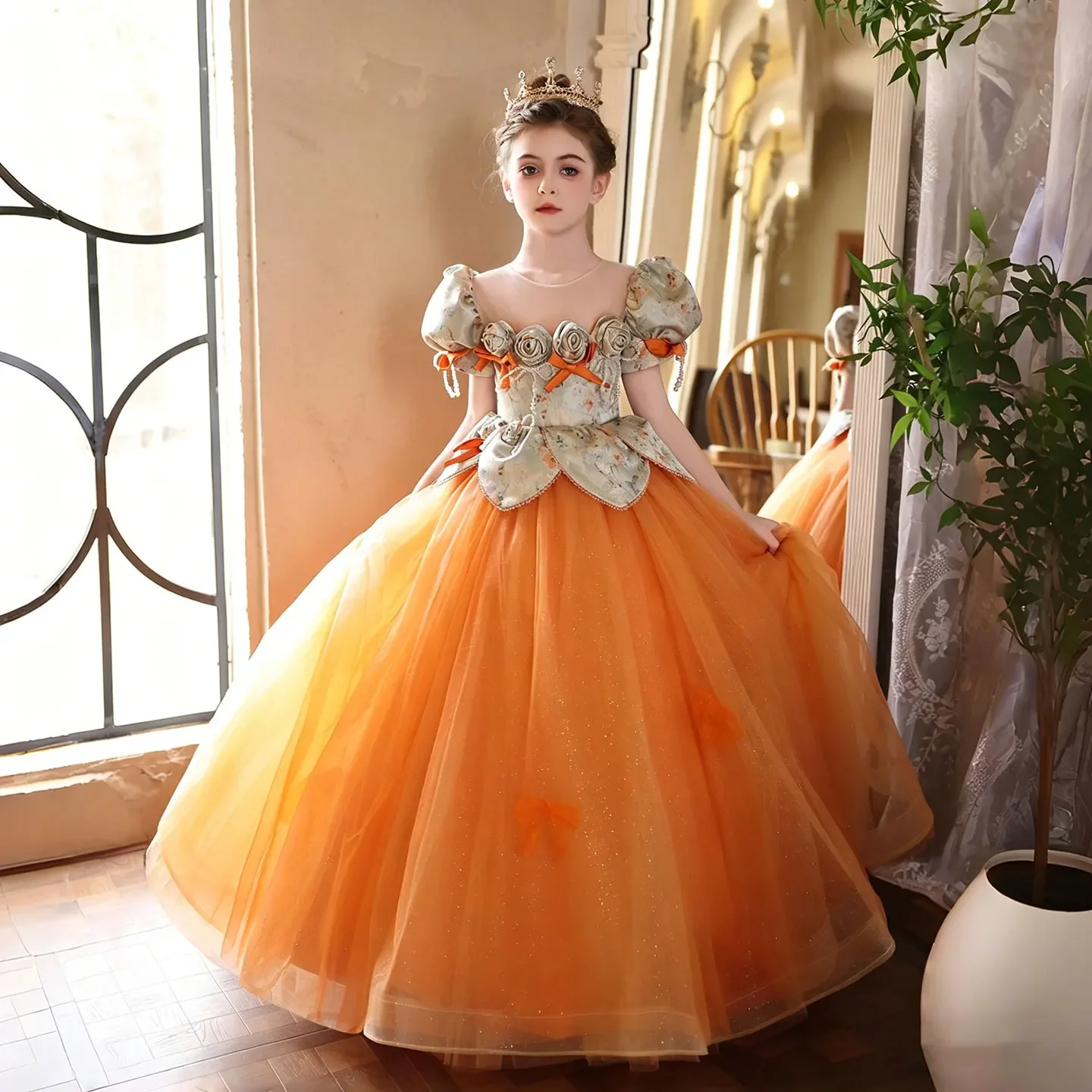 Custom JDY High Puff Sleeve Rose Princess Ball Gown Flower Girl Dress Wedding Guest Gown Birthday Party Pageant Dress فساتين اطف
Custom JDY High Puff Sleeve Rose Princess Ball Gown Flower Girl Dress Wedding Guest Gown Birthday Party Pageant Dress فساتين اطف
