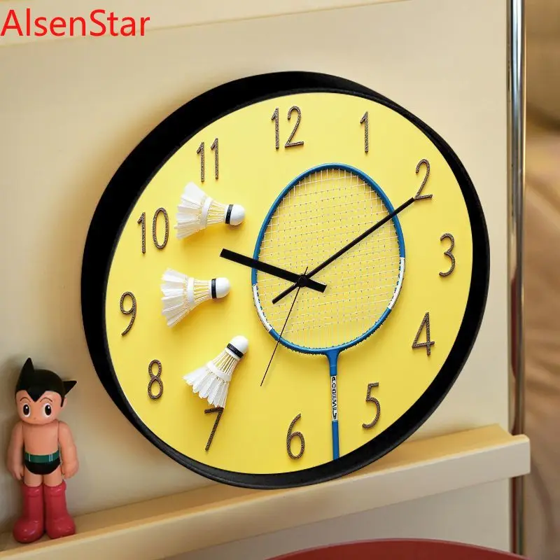 Badminton Hall Wall Clock Gymnasium Sport Badminton Player Enthusiast Study Living Room Simple Mute Quartz Clocks Watch
Badminton Hall Wall Clock Gymnasium Sport Badminton Player Enthusiast Study Living Room Simple Mute Quartz Clocks Watch