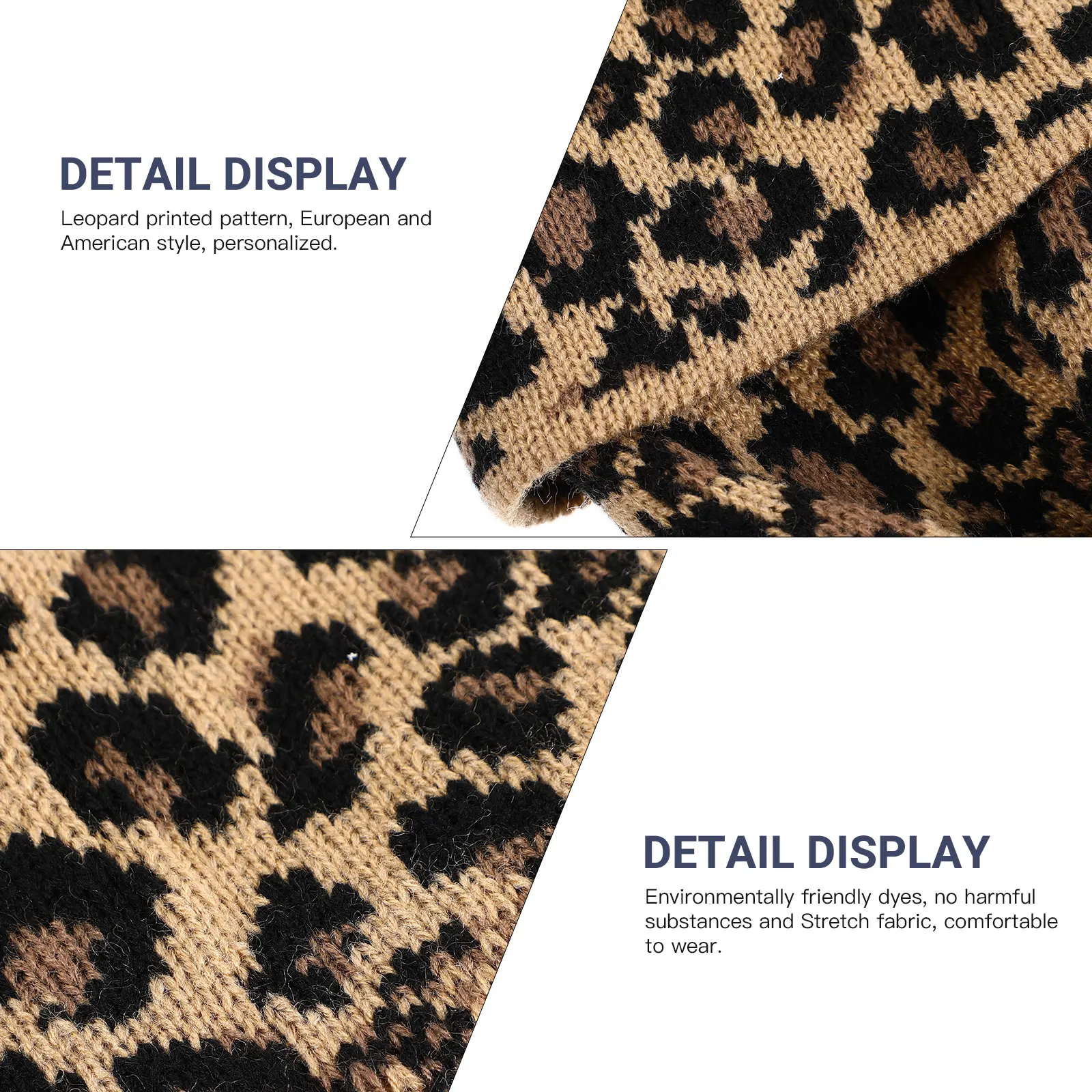 Leopard Print Warm Hat for Women Soft Texture Easy Clean Safe Wear European Style Winter Wool Hat Family Gatherings Christmas
Leopard Print Warm Hat for Women Soft Texture Easy Clean Safe Wear European Style Winter Wool Hat Family Gatherings Christmas