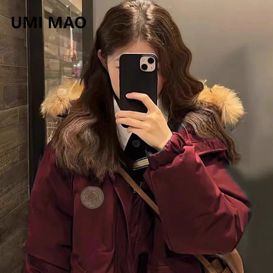 UMI MAO Workwear Parka Down Jacket Women Mid-Length New Style Petite Large Fur Collar Thickened Loose Fit Couple's Coat
UMI MAO Workwear Parka Down Jacket Women Mid-Length New Style Petite Large Fur Collar Thickened Loose Fit Couple's Coat