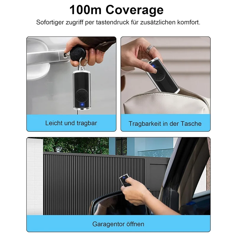 A15R -868Mhz Garage Opener Remote Control, 3 Pieces For Hormann Handheld Transmitter HSE2-868-BS, HSE-4-868-BS
A15R -868Mhz Garage Opener Remote Control, 3 Pieces For Hormann Handheld Transmitter HSE2-868-BS, HSE-4-868-BS