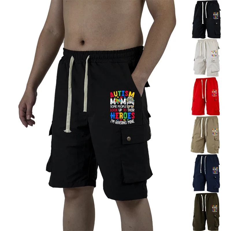 Drawstring Waist Cargo Shorts Men Summer Casual Plain Multi-Pocket Loose Fit Outdoor Beach Streetwear Style Short Trousers
Drawstring Waist Cargo Shorts Men Summer Casual Plain Multi-Pocket Loose Fit Outdoor Beach Streetwear Style Short Trousers