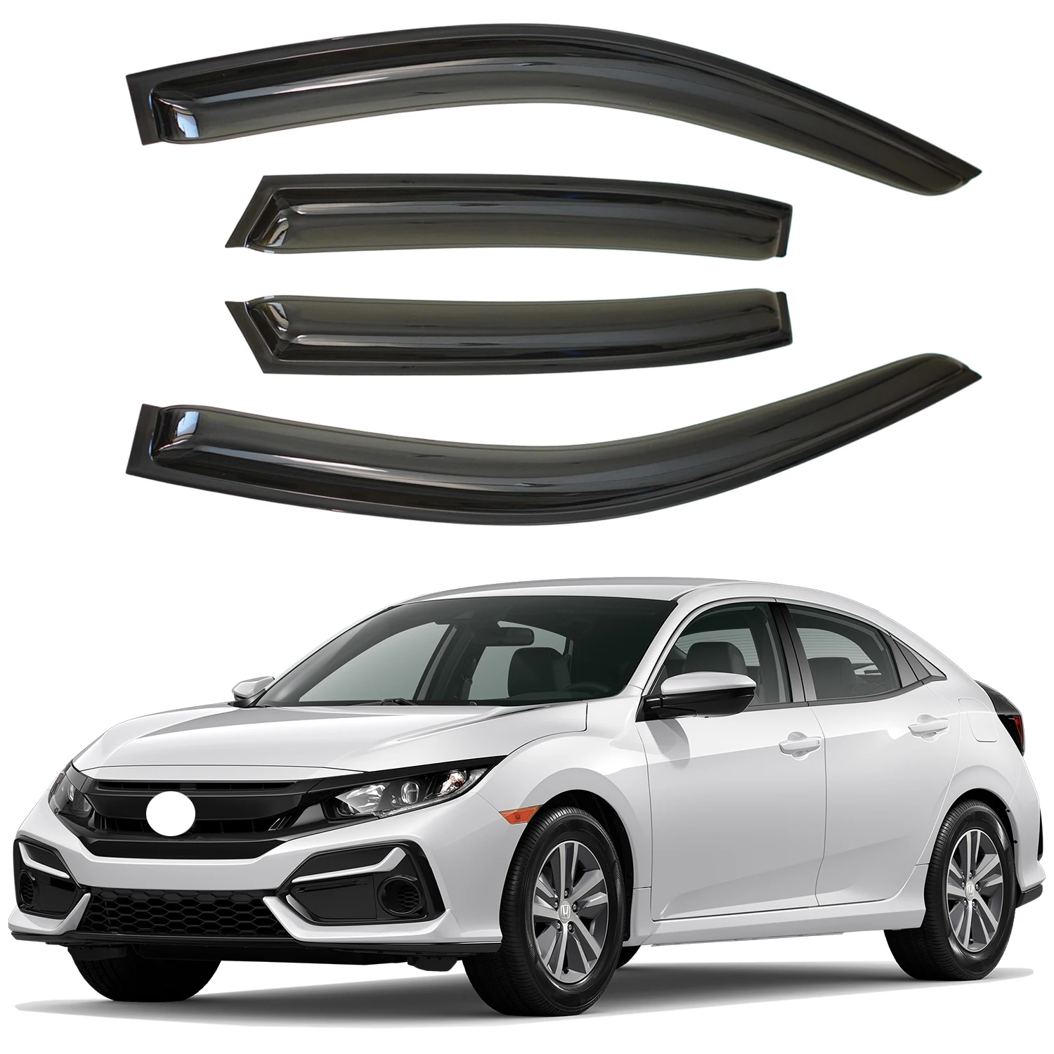For Honda TLX 4-Door Sedan 2021-2024 Tinted Wind Deflectors 4pcs Set Outside Mount 1.5MM Thickness Pack
For Honda TLX 4-Door Sedan 2021-2024 Tinted Wind Deflectors 4pcs Set Outside Mount 1.5MM Thickness Pack