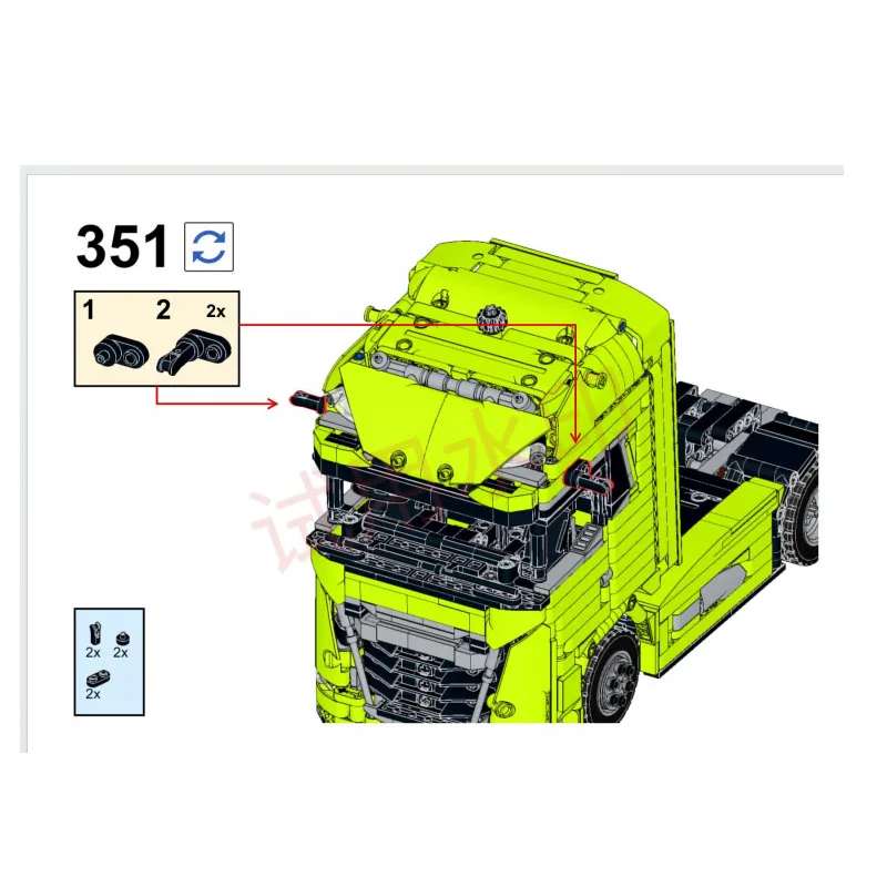 MOC-178876 New 4x2 Truck Assembly Stitching Building Block Model 1288 Building Block Parts MOC Creative Building Block Toy Gift
MOC-178876 New 4x2 Truck Assembly Stitching Building Block Model 1288 Building Block Parts MOC Creative Building Block Toy Gift