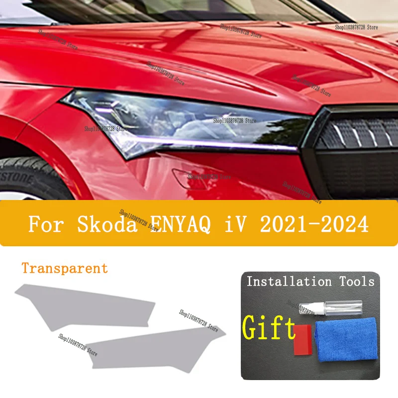 For Skoda ENYAQ iV 2021-2024 TPU Car Exterior Headlights Anti-Scratch Protective Film Headlamps Repair Sticker Accessories Refit
For Skoda ENYAQ iV 2021-2024 TPU Car Exterior Headlights Anti-Scratch Protective Film Headlamps Repair Sticker Accessories Refit