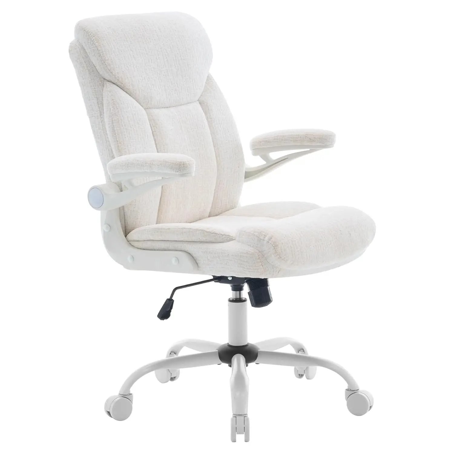 Ergonomic Leather Office Chair Flip-Up Armrests Lumbar Support 360° Swivel Rocking White Customized
Ergonomic Leather Office Chair Flip-Up Armrests Lumbar Support 360° Swivel Rocking White Customized