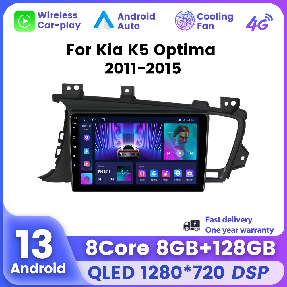 UIS7862 Wireless Carplay Android AUTO for KIA Optima 2011 - 2014 Car Multimedia Radio Player Built-in Small Cooling Fan 8-Core
UIS7862 Wireless Carplay Android AUTO for KIA Optima 2011 - 2014 Car Multimedia Radio Player Built-in Small Cooling Fan 8-Core
