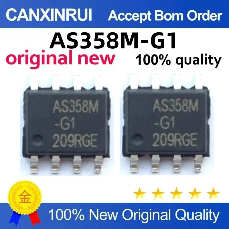 (5-100 pieces) Original AS358M-G1 AS358M-E1 SMT SOP-8 low-power dual operational amplifier chip
(5-100 pieces) Original AS358M-G1 AS358M-E1 SMT SOP-8 low-power dual operational amplifier chip