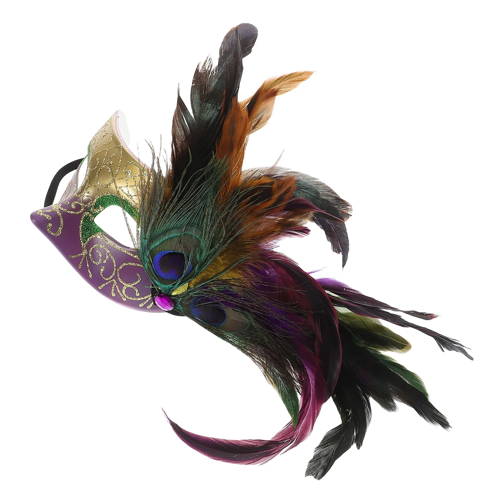 Carnival Mask Tricolor Gradient Purple Gold Green Half Face Detachable Masquerade Ball Mardi Gras Party Mask Mardi Gras Costume
Carnival Mask Tricolor Gradient Purple Gold Green Half Face Detachable Masquerade Ball Mardi Gras Party Mask Mardi Gras Costume