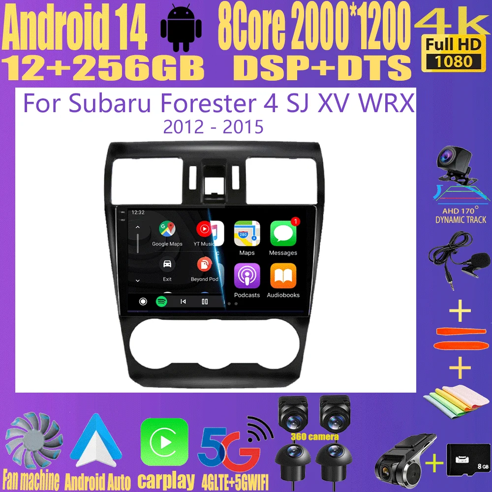 Android 14 Car Stereo Radio For Subaru Forester 4 SJ XV 2012-2015 4G Multimedia Video Player Navigation GPS Carplay 360 Camera
Android 14 Car Stereo Radio For Subaru Forester 4 SJ XV 2012-2015 4G Multimedia Video Player Navigation GPS Carplay 360 Camera