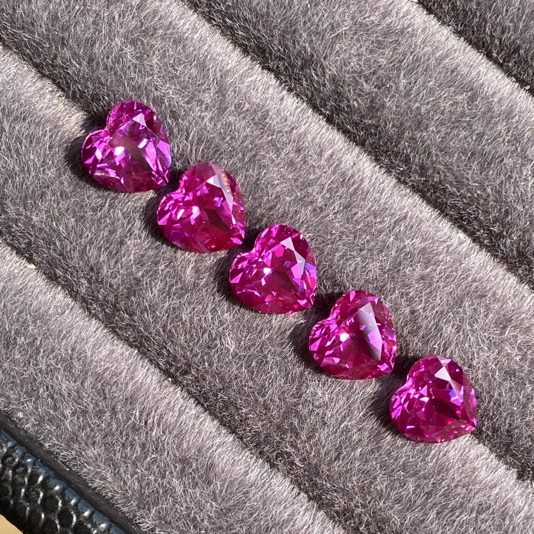 Eme jewe Lab Grown Sapphire Purplish Red Heart Cut Gemstone For Charms Advanced Jewelry Making Materials With AGL Certificate
Eme jewe Lab Grown Sapphire Purplish Red Heart Cut Gemstone For Charms Advanced Jewelry Making Materials With AGL Certificate