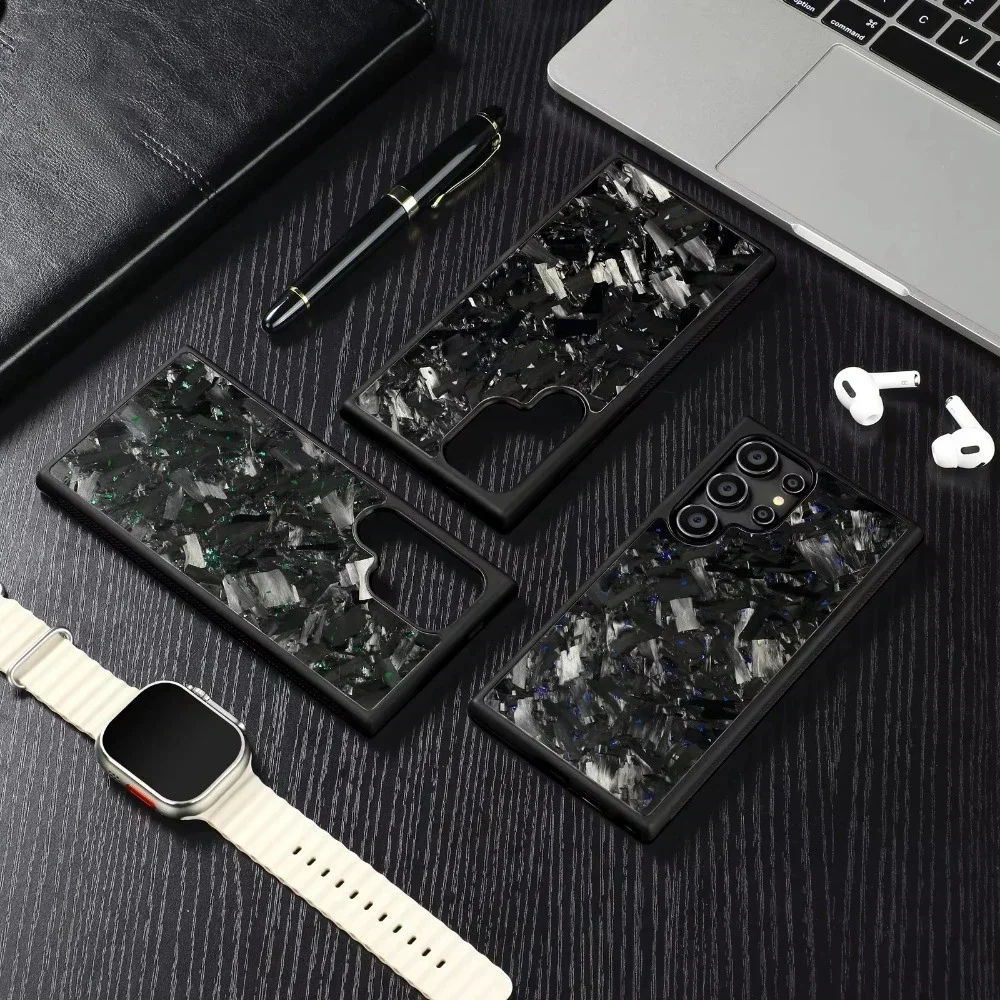 Luxury Glossy Real Forged Carbon Fiber Case For Samsung Galaxy S25 S24 S23 Ultra Wireless charging Matte Cover with MagSafe
Luxury Glossy Real Forged Carbon Fiber Case For Samsung Galaxy S25 S24 S23 Ultra Wireless charging Matte Cover with MagSafe