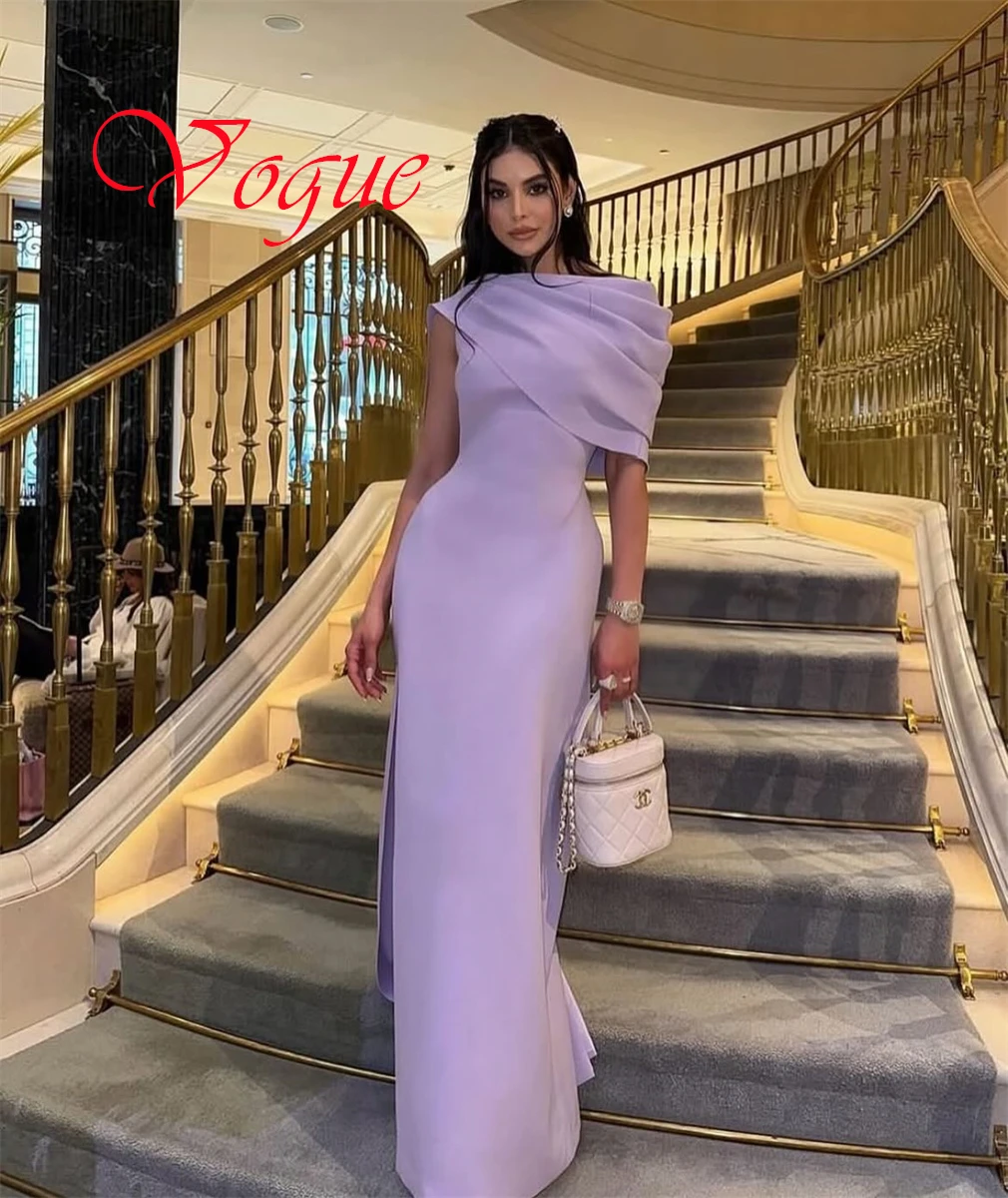 Customized Formal Light Purple Jersey Evening Dress Classic Scoop Off the Shoulder Short Sleeves Mermaid Special Occasion Gowns
Customized Formal Light Purple Jersey Evening Dress Classic Scoop Off the Shoulder Short Sleeves Mermaid Special Occasion Gowns