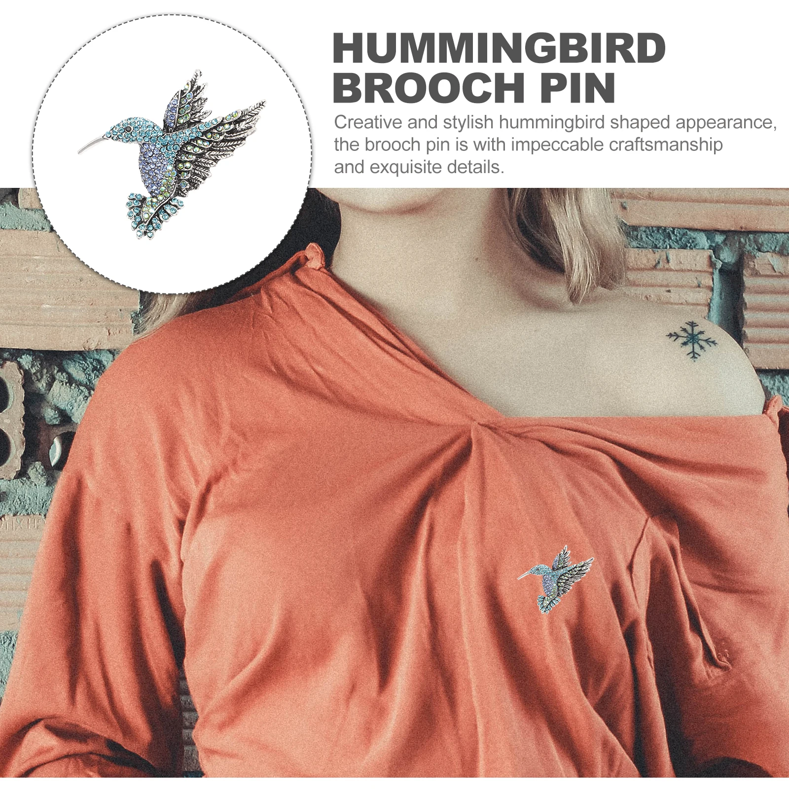 Hummingbird Alloy Brooch Pin Rhinestone Sparkling Elegant Costume Jewelry Party Dress Womens Gift Hummingbird Jewelry for Women
Hummingbird Alloy Brooch Pin Rhinestone Sparkling Elegant Costume Jewelry Party Dress Womens Gift Hummingbird Jewelry for Women